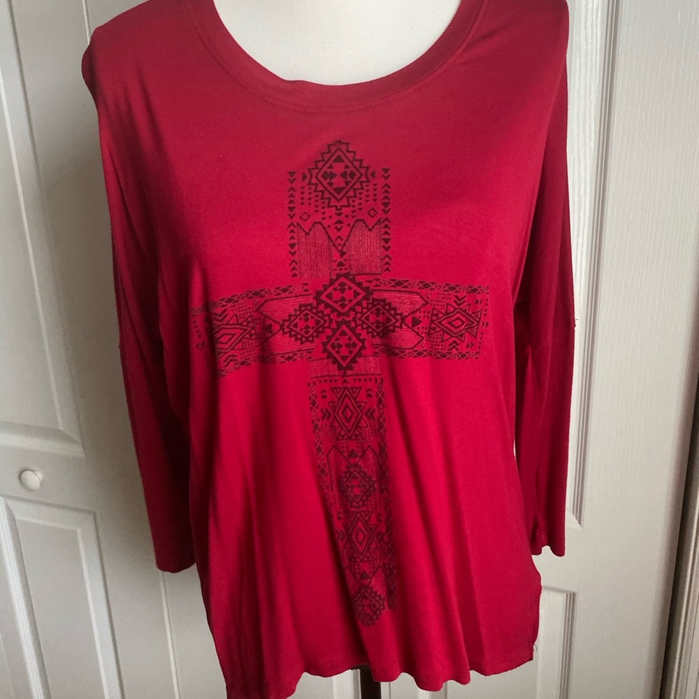 Soft Red Blouse